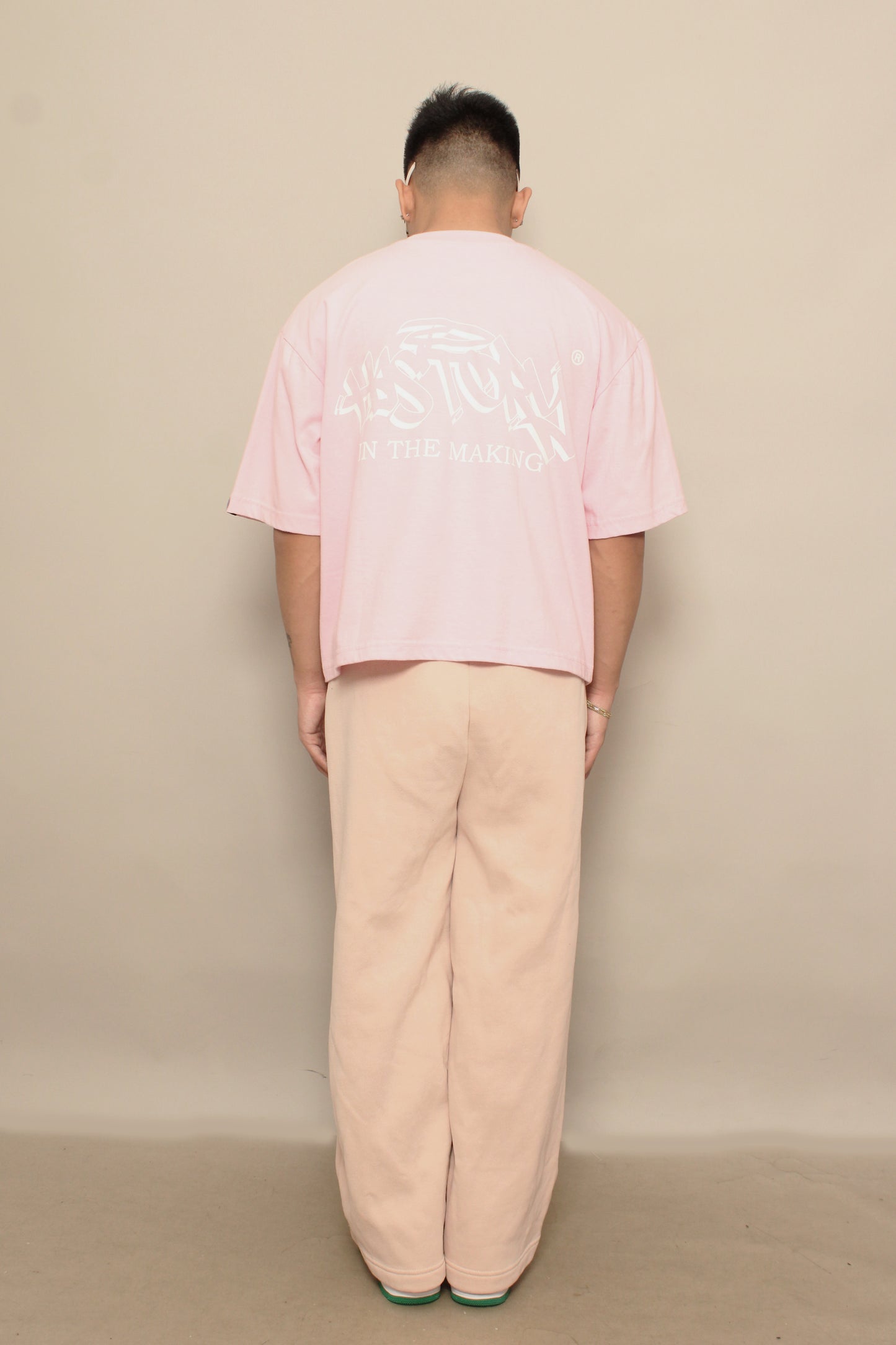 BOXY CROPPED - LOGO PINK