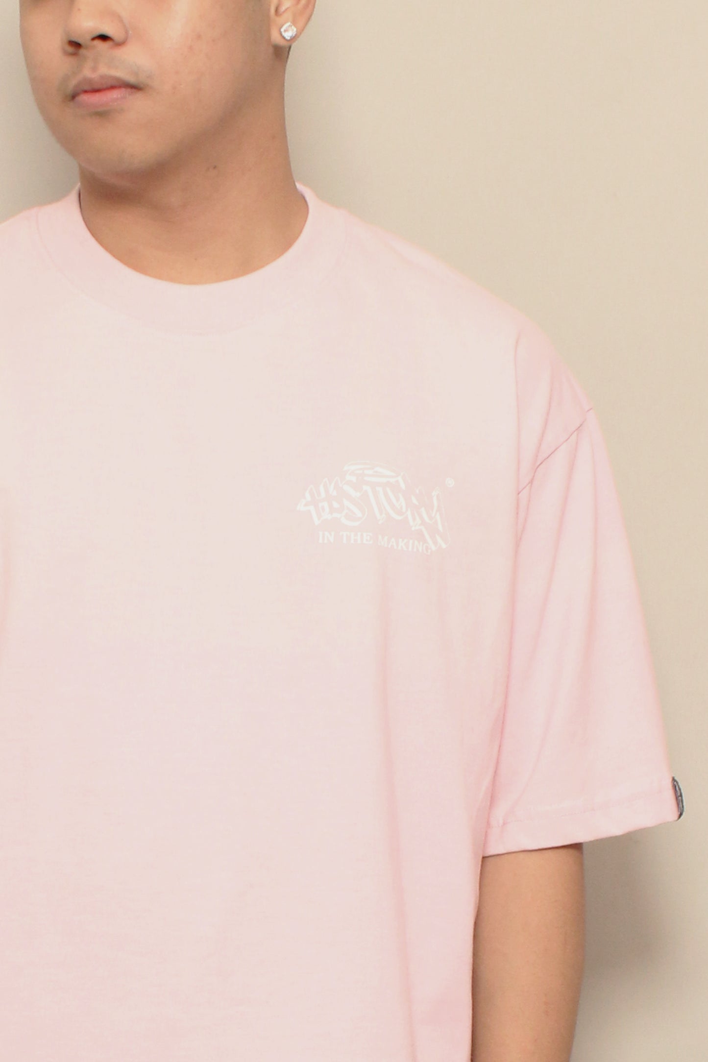 BOXY CROPPED - LOGO PINK