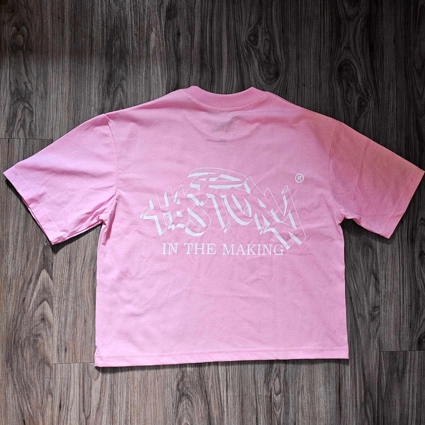 BOXY CROPPED - LOGO PINK